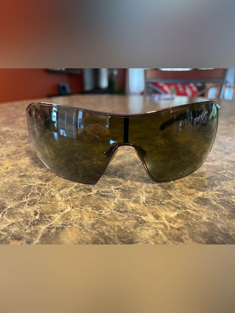 Burberry Wraparound Shield Sunglasses